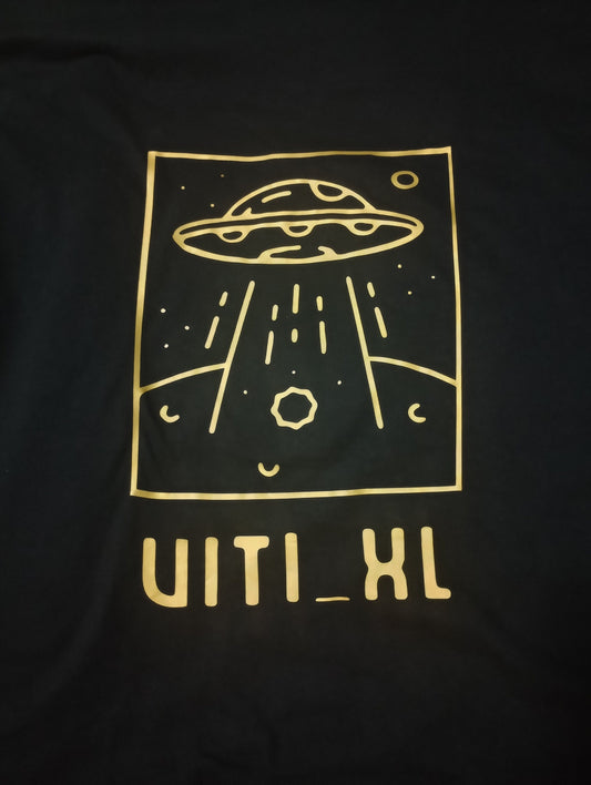 Gold  "Viti xL UFO" Size Medium T Shirt