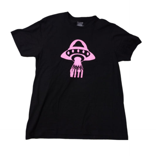 Pink  UV Reactive "Viti Alien Abduction" Size Large T Shirt